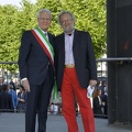 Benny con il sindaco Giacomo Coggiola