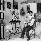 alcuni dipinti di Benny- anni 1960 nello studio di Strada Cartman 61