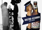 Benny nel back stage per la Birra Peroni