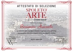 Attestato-SpoletoArte-Beniamino Antonello