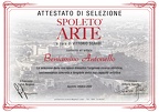 Attestato-SpoletoArte-Beniamino Antonello